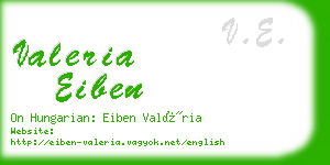 valeria eiben business card